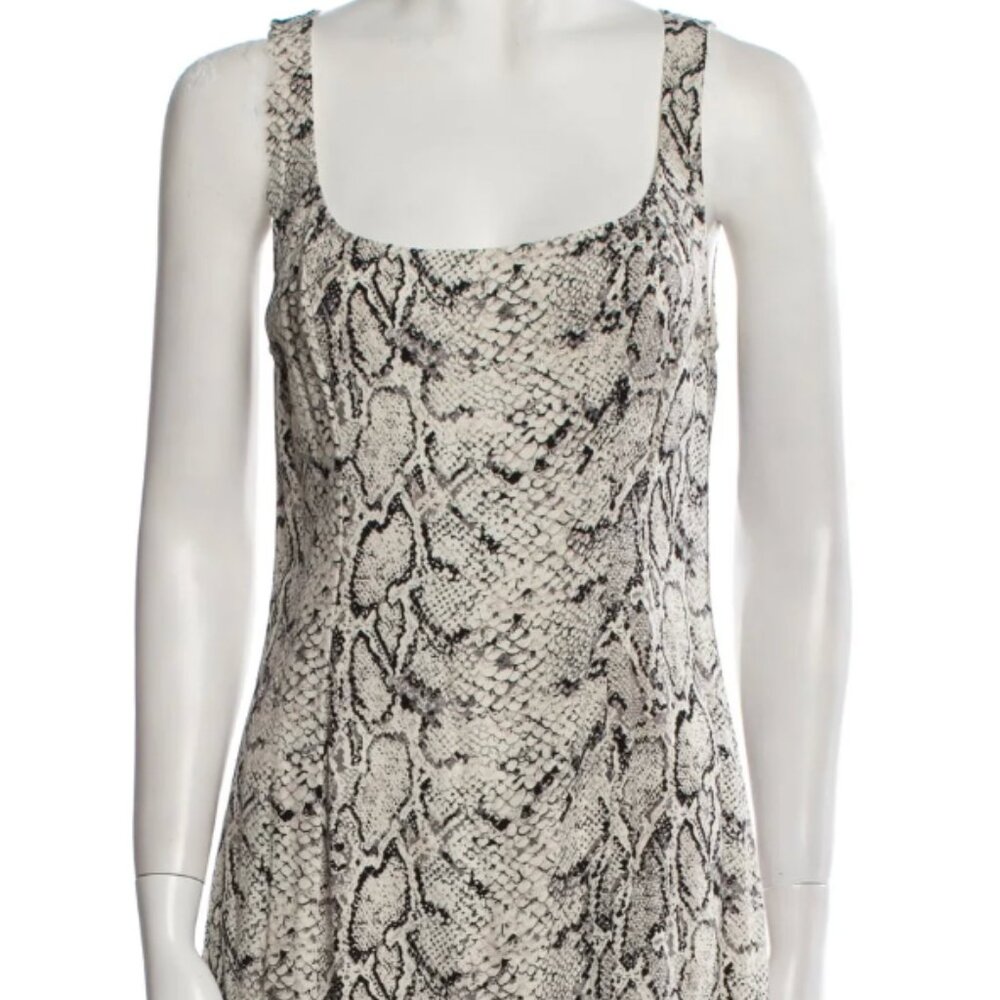 Reformation Animal Print Mini Dress